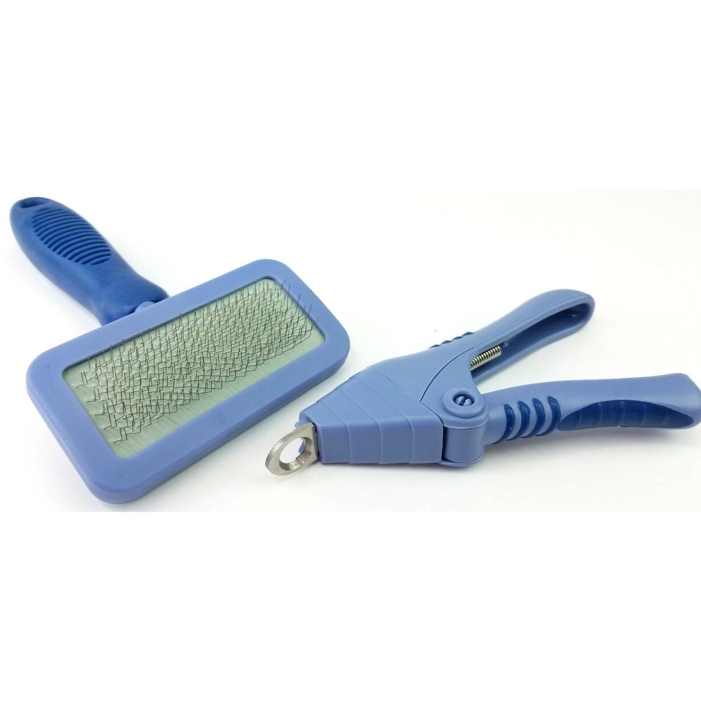 Dog Cat Nail Toe Claw Clippers Scissors Trimmer Cutter Comb Pet Brush